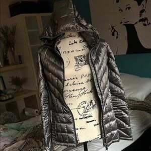 Calvin Klein Gray Puffer Jacket